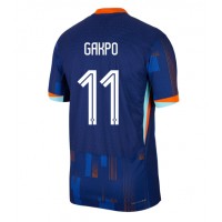 Camiseta Países Bajos Cody Gakpo #11 Visitante Equipación Eurocopa 2024 manga corta